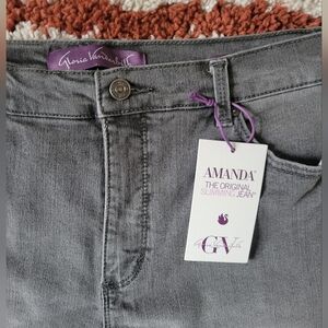 Gray Gloria Vanderbilt Slimming Jeans